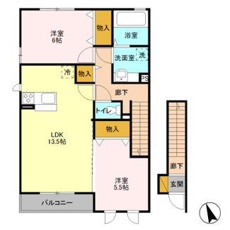 【間取り】 | セントラル住吉 Ｂ