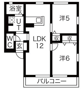 【間取り】 | リベラルB棟