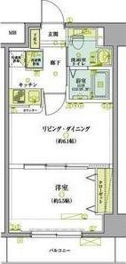 リヴシティ錦糸町弐番館の間取り