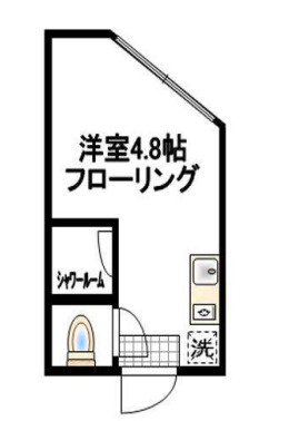 アーバンプレイス中野坂上Aの間取り|ワンルーム