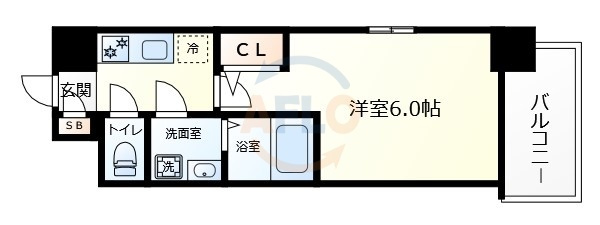 エスリードレジデンス梅田デュオの間取り|エスリードレジデンス梅田デュオ　間取り