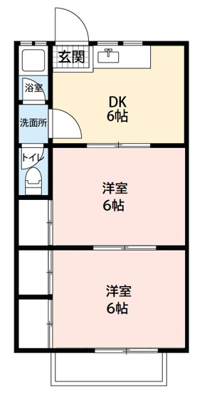 【間取り】 | コーポ新栄