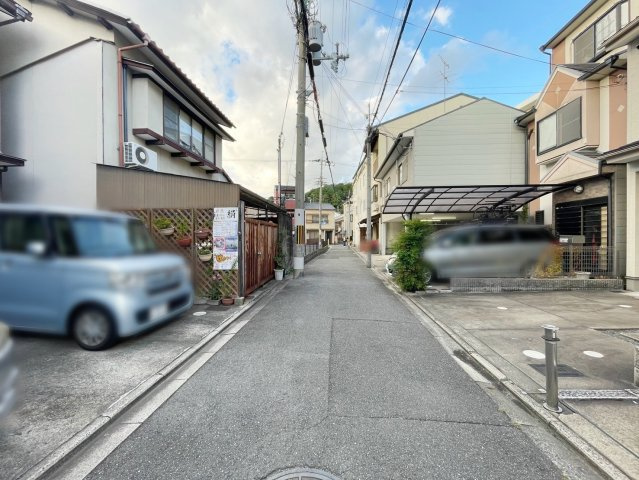 紫野北舟岡町の前面道路含む現地写真