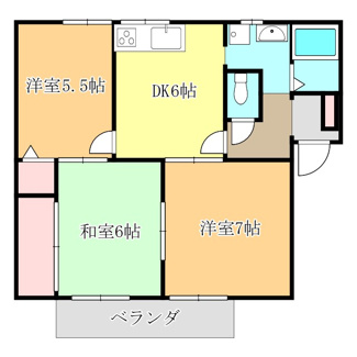 【間取り】 | エスポワールA・Ｂ・C棟