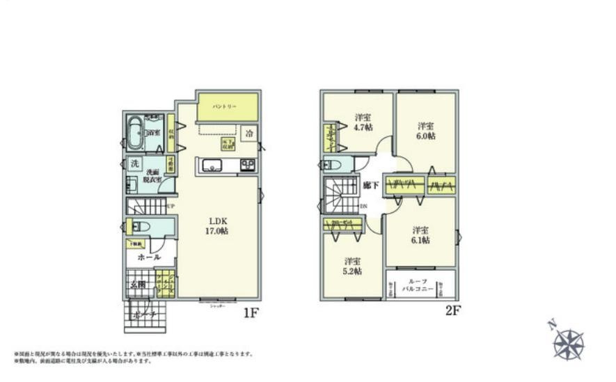 取手市駒場3丁目第1期　新築戸建　4号棟の間取り