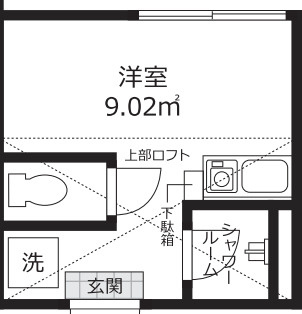 フォース新小岩の間取り