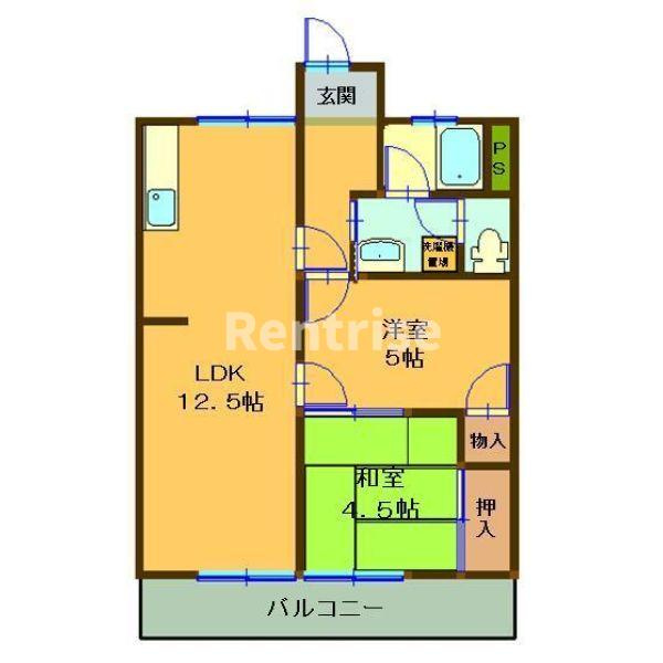 ハイツリビエールの間取り