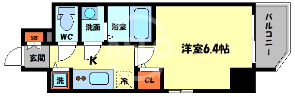 エスリード京橋WESTの間取り|エスリード京橋WEST　間取り