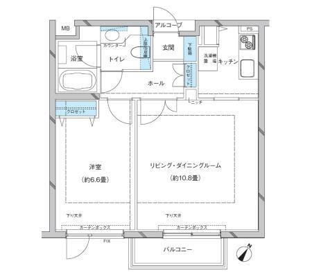 参宮橋マンションの間取り