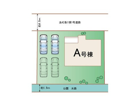 ハートフルタウン 高崎市双葉町の区画図