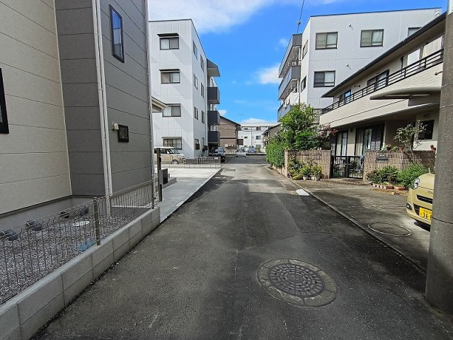 ハートフルタウン 高崎市双葉町の前面道路含む現地写真|現地撮影