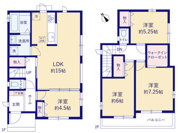 明石市魚住町西岡1772（全3棟）B号棟の間取り|4LDK＋WICです。