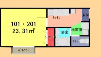 レガーロ的場の間取り