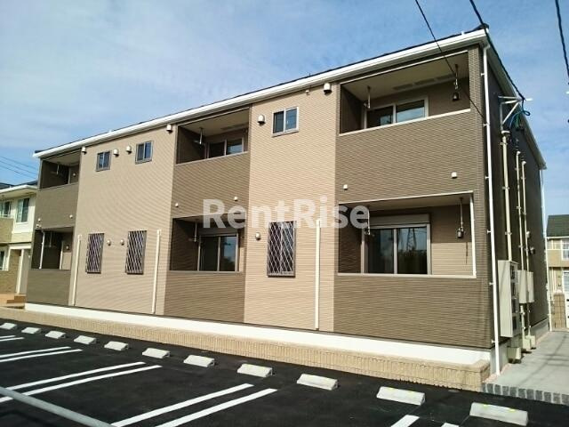 一宮市開明字西出のアパートの外観