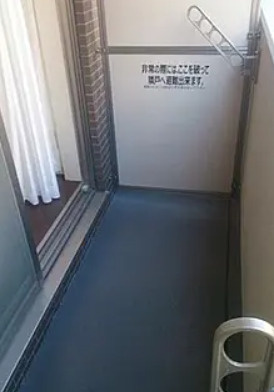 グランヴァン東中野Ⅲのバルコニー