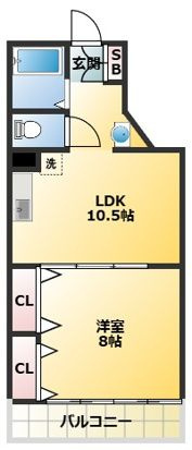 メゾンドールの間取り|間取りです。