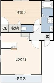 セゾンクレール(V)の間取り