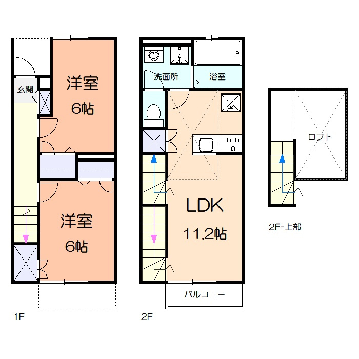 グランボアAの間取り