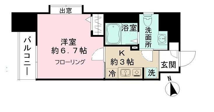 ミリアビタＮｏ．１５の間取り