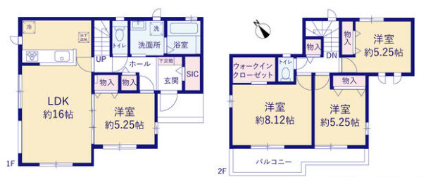 明石市魚住町西岡1772（全3棟）C号棟の間取り|4LDK＋WIC＋SICです。