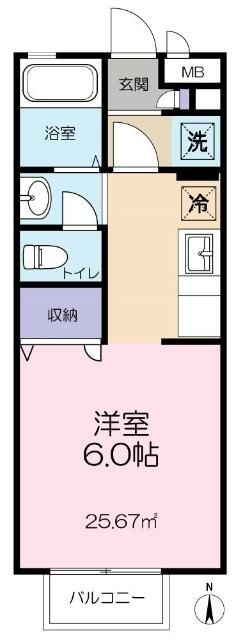 ジュネス光ヶ丘の間取り