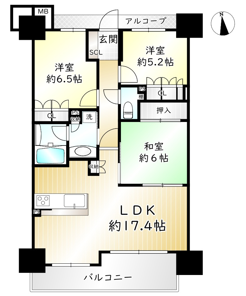 サーパス上田紺屋町　の間取り