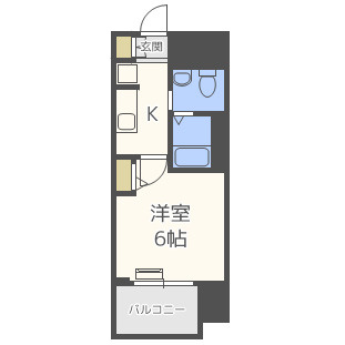 エステムプラザ難波WESTⅡプレディアの間取り