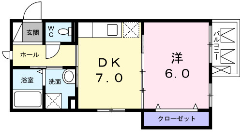 フェリスティ竹沢の間取り