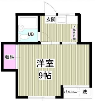 千葉市中央区鶴沢町の賃貸マンションの間取り