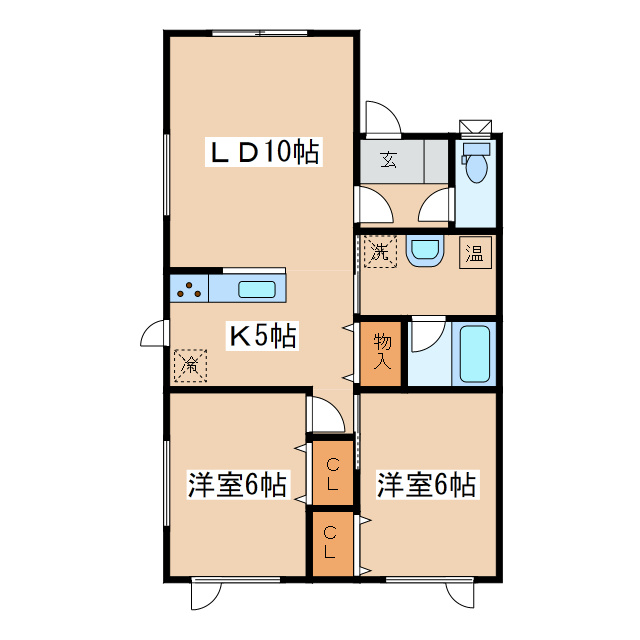 ヴィレッタ材木町の間取り