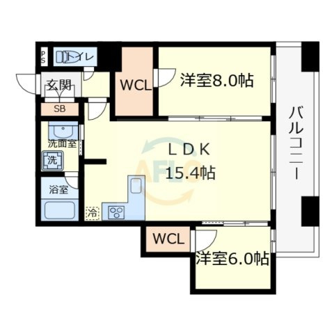 プレサンスレジェンド堺筋本町タワーの間取り|プレサンスレジェンド堺筋本町タワー　間取り