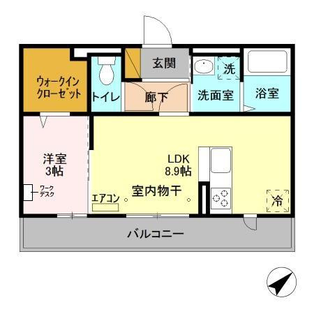 【間取り】 | ＨＡＮＡＢＵＳＡ Ⅳ