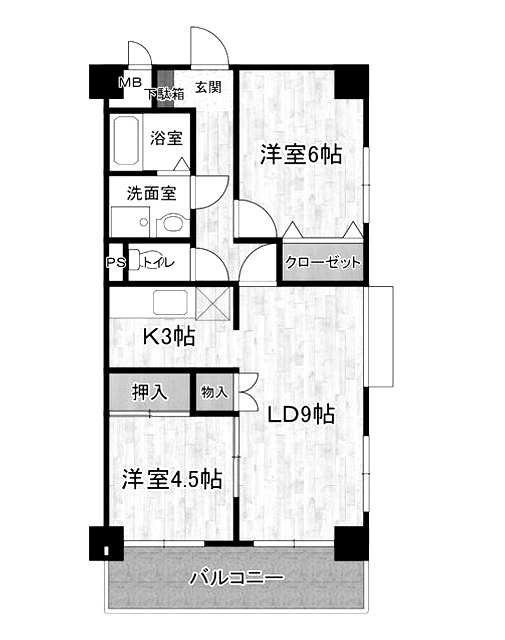 コンフォート市ヶ尾の間取り