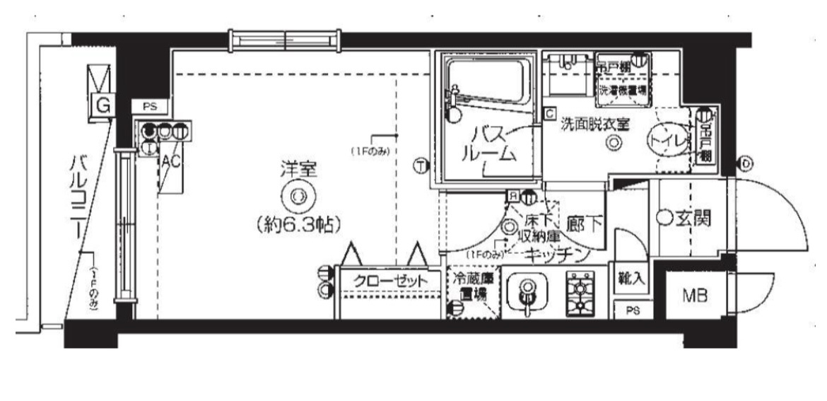 練馬区豊玉北３丁目の賃貸マンションの間取り