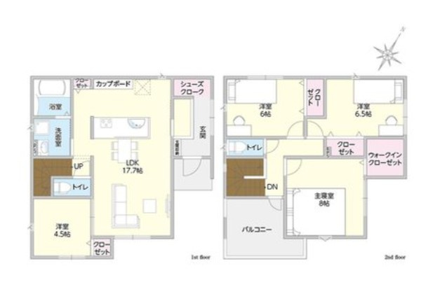 丸亀市飯山町　新築戸建の間取り
