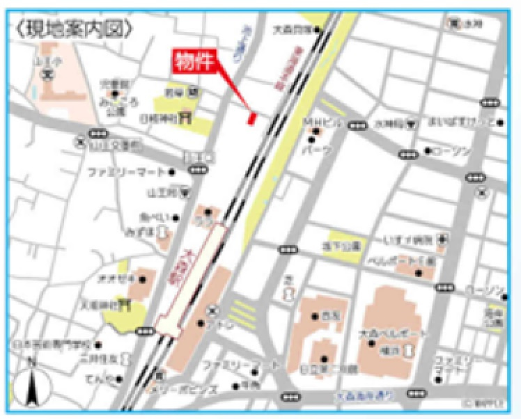 PARK LANE山王（パークレーン山王の地図