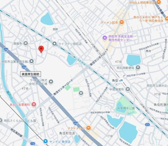 明石市魚住町西岡24期（全1棟）新築の地図