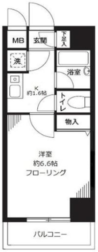 フォロス中村橋の間取り|間取りです。