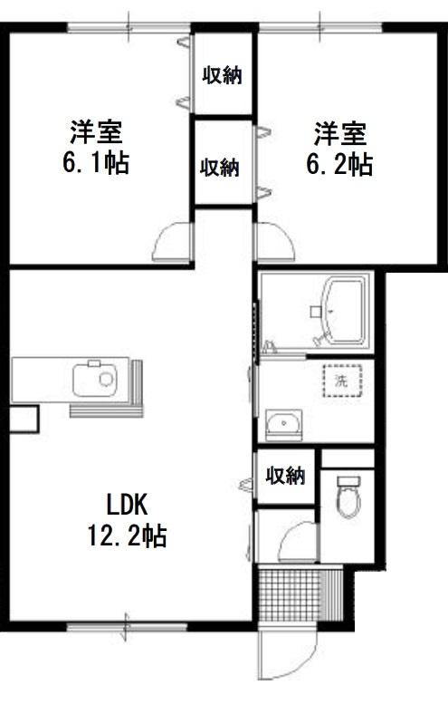 エルメゾン園山の間取り