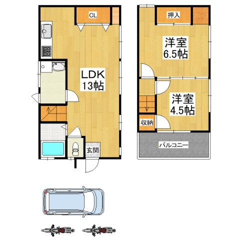 【間取り】 | 河内長野市上原町リノベーション戸建