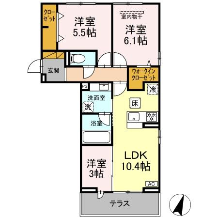 【間取り】 | リシェスみのり台 A・B・C A棟