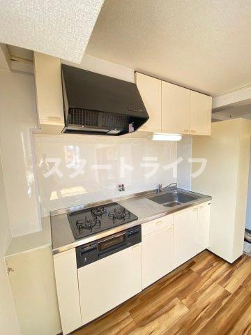 大阪市東淀川区下新庄２丁目の賃貸マンションのキッチン
