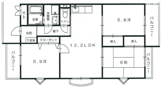 グリーンゼファーの間取り