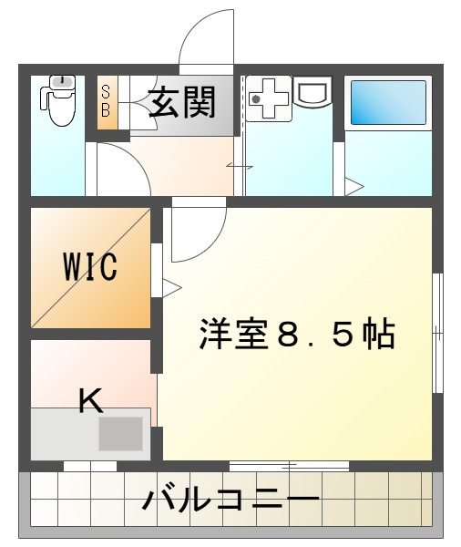 プランドール岡本の間取り
