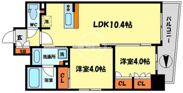 セレニテフラン野田阪神駅前　海老江東小学校区の間取り|セレニテフラン野田阪神駅前　間取り