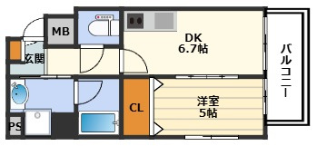 ティーズガーデンの間取り