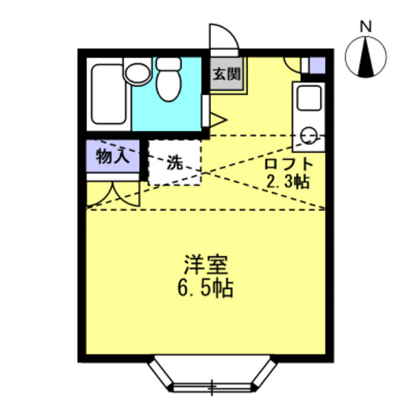 ２．３帖のロフト付きが魅力の間取りです♪
