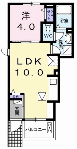 ミルトの間取り|間取図