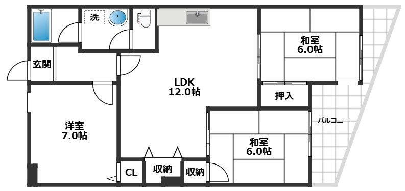 アンリハイツの間取り