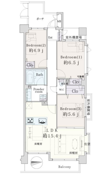 パークサイドヒルズ宮前平の間取り